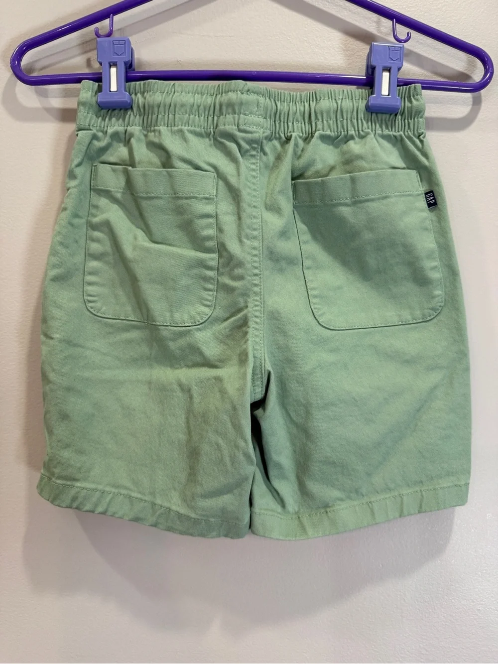 GAP boys  Sage Green Elastic Waist Chino Shorts